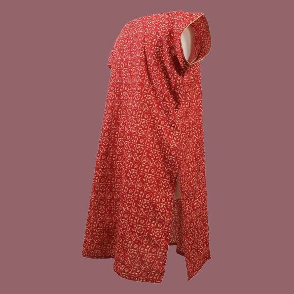 Soft Pink Printed Cotton Kurta Attire | Muvvas Boutique - Picture 5 of 5